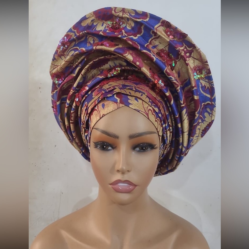Elegant Classy One Of A Kind Hand Made Gele

GEL8 0326